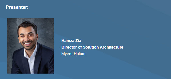 Hamza Z. - Myers-Holum Presenter