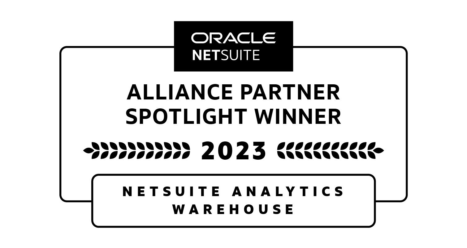 Oracle NetSuite Spotlight Award for NetSuite Analytics Warehouse